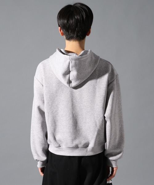 LAND MUSEUM（ランドミュージアム）の「LAND MUSEUM／ショートスタッズジップパーカー（パーカー・メンズ・ブラック/グレー・MEDIUM/LARGE）」の22枚目の写真