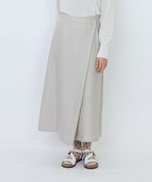 LOISIR | 【MTサイズ有り】リネンツイルラップディテールスカート(スカート)