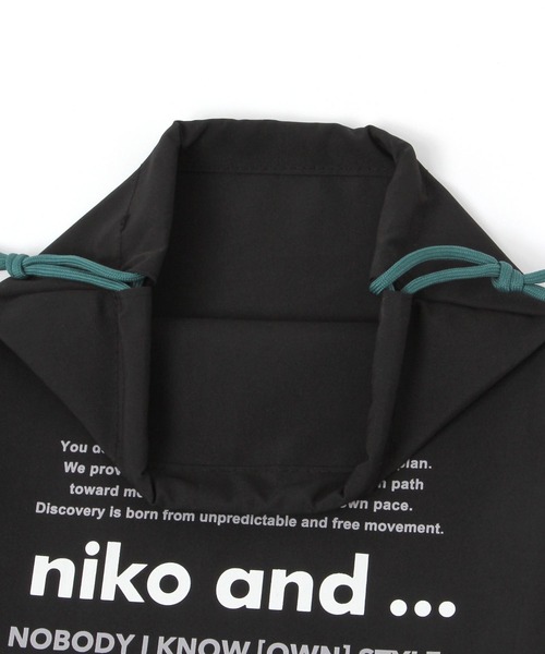 niko and...（ニコアンド）の「ニコロゴトラベル巾着/Ｓサイズ（トラベルグッズ・レディース・ブラック/ブルー/アイボリー・XX-SMALL）」の17枚目の写真