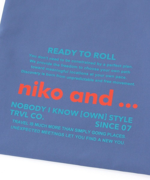 niko and...（ニコアンド）の「ニコロゴトラベル巾着/Ｓサイズ（トラベルグッズ・レディース・ブラック/ブルー/アイボリー・XX-SMALL）」の20枚目の写真