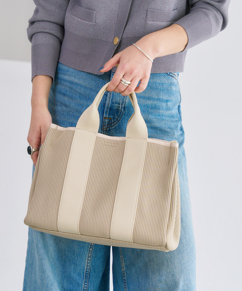 LE TALON（ルタロン）の「LETALON RIBRIB TOTE（トートバッグ・レディース・ブラック/アイボリー・FREE）」の6枚目の写真