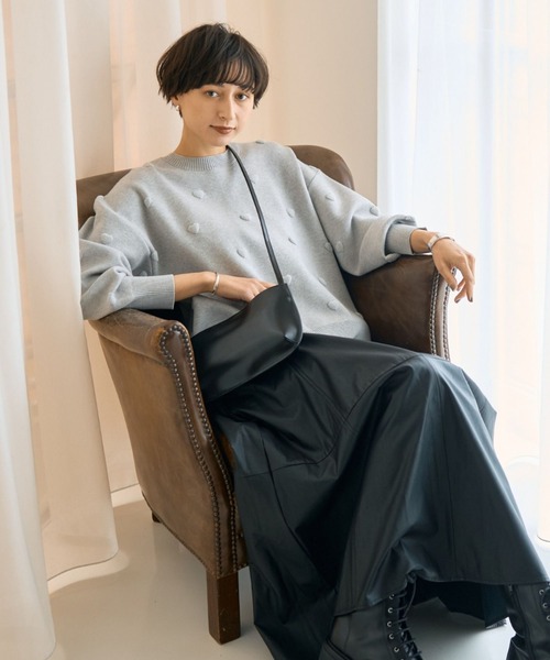 Rouge vif（ルージュヴィフ）の「【CHIMERE/シメール】スプリットレザーミニショルダーバッグ（トートバッグ・レディース・イエロー/ブラック・フリー）」の19枚目の写真