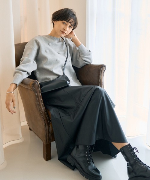 Rouge vif（ルージュヴィフ）の「【CHIMERE/シメール】スプリットレザーミニショルダーバッグ（トートバッグ・レディース・イエロー/ブラック・フリー）」の20枚目の写真