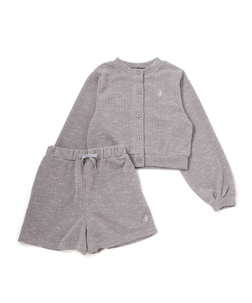 ZIDDY（ジディ）の「メランジカーディガン＆ボトムセット(130~160cm)（その他トップス・キッズ・ブラック/グレー・140cm/130cm/FREE/150cm）」の7枚目の写真