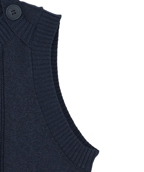 TOKYO SHIRTS（トウキョウシャツ）の「ボートネック レディースニットベスト（ベスト・レディース・グレー/サックスブルー/ネイビー・M/L/LL）」の12枚目の写真