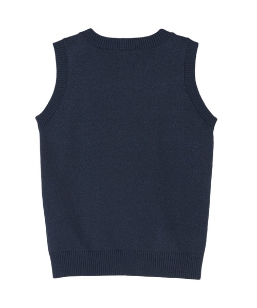 TOKYO SHIRTS（トウキョウシャツ）の「ボートネック レディースニットベスト（ベスト・レディース・グレー/サックスブルー/ネイビー・M/L/LL）」の10枚目の写真