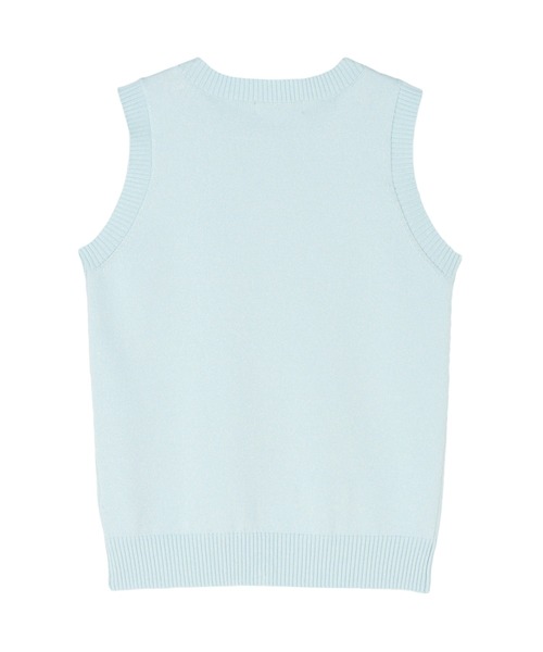 TOKYO SHIRTS（トウキョウシャツ）の「ボートネック レディースニットベスト（ベスト・レディース・グレー/サックスブルー/ネイビー・M/L/LL）」の15枚目の写真