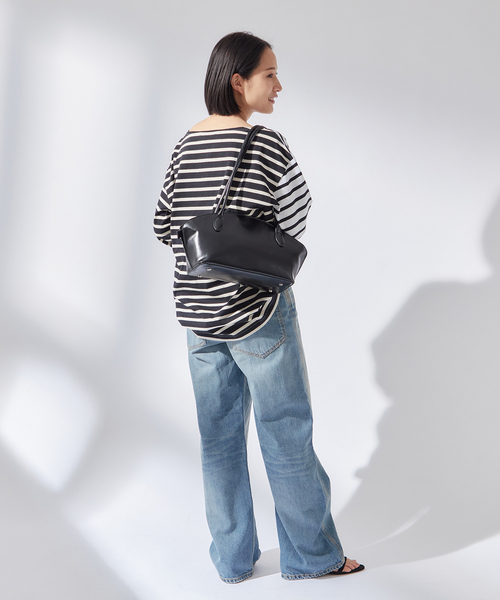 journal standard L'essage（ジャーナルスタンダードレサージュ）の「《追加》別注【Leminor/ルミノア】クレイジーボーダー：カットソー（Tシャツ/カットソー・レディース・ブラック/アイボリー・3）」の12枚目の写真