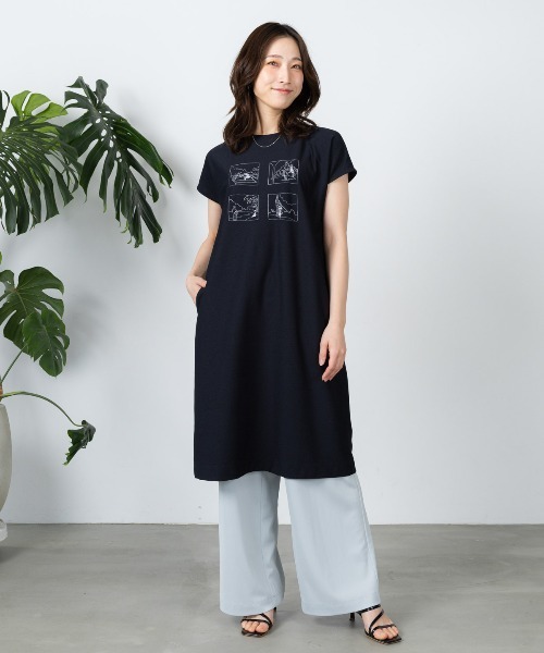 STUDIO PICONE(スタジオピッコーネ)の「UV速乾ストレートワイドパンツ(その他パンツ・レディース・ライトグレー/ブラック/ベージュ・LL/L/M)」の14枚目の写真