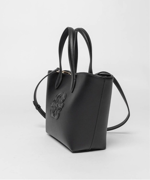 RANDA（ランダ）の「2WAY ポーチ付きモノグラムエンボストートバッグ（トートバッグ・レディース・ブラック/アイボリー/グレー・FREE）」の13枚目の写真