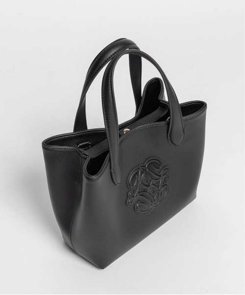 RANDA（ランダ）の「2WAY ポーチ付きモノグラムエンボストートバッグ（トートバッグ・レディース・ブラック/アイボリー/グレー・FREE）」の16枚目の写真