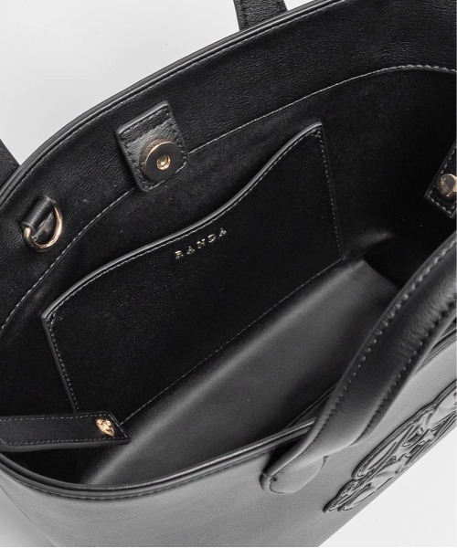 RANDA（ランダ）の「2WAY ポーチ付きモノグラムエンボストートバッグ（トートバッグ・レディース・ブラック/アイボリー/グレー・FREE）」の19枚目の写真