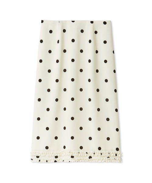 SNIDEL(スナイデル)の「フリルディテールミディスカート(スカート・レディース・ドット/ブラック・0/1)」の18枚目の写真