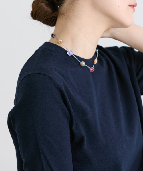 IENA（イエナ）の「Sisi Joia/シシジョイア 別注 EX ストーンネックレス（ネックレス・レディース・ブラウン/ライトグレー/ブラック/ベージュ・FREE）」の6枚目の写真