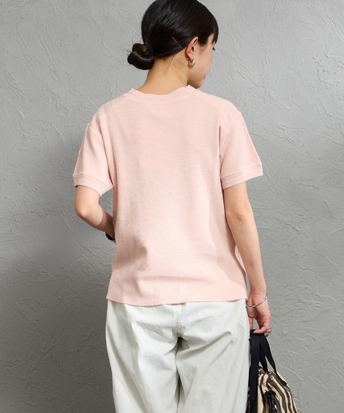 Faith（-）の「[FAITH MILLS CORP/フェイスミルズ] ヘンリーネック サーマルカットソー（Tシャツ/カットソー・レディース・サックスブルー/オートミール/イエロー/ピンク/チャコールグレー・M）」の16枚目の写真