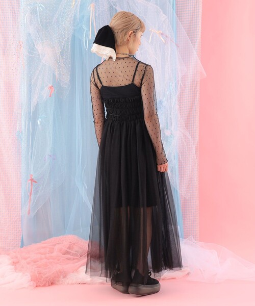 CAROLINA GLASER（カロリナ グレイサー）の「ベロア レース ヘアゴム（ネックレス・レディース・ブラック・ONE SIZE）」の6枚目の写真