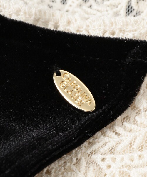 CAROLINA GLASER（カロリナ グレイサー）の「ベロア レース ヘアゴム（ネックレス・レディース・ブラック・ONE SIZE）」の8枚目の写真