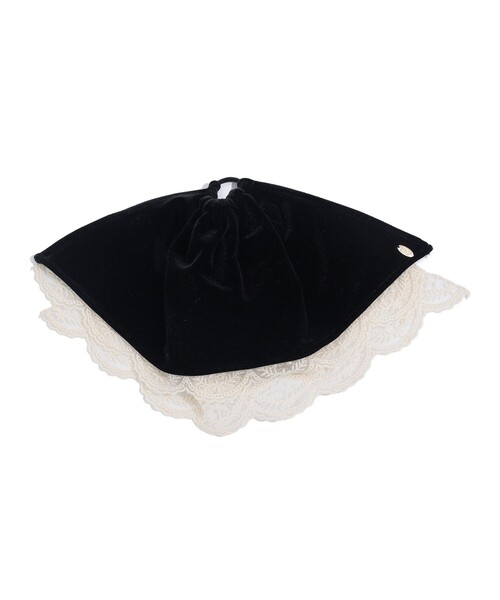 CAROLINA GLASER（カロリナ グレイサー）の「ベロア レース ヘアゴム（ネックレス・レディース・ブラック・ONE SIZE）」の17枚目の写真