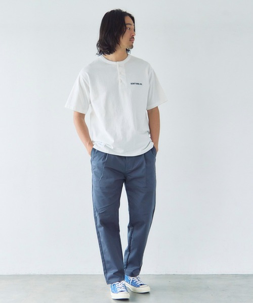 UNIVERSAL OVERALL(ユニバーサルオーバーオール)の「UNIVERSAL OVERALL Adictive TUCK TAPERD(その他パンツ・メンズ・チャコール/ブラック/ベージュ・32inch/30inch/34inch)」の13枚目の写真