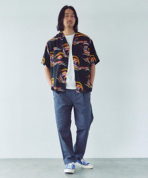 UNIVERSAL OVERALL(ユニバーサルオーバーオール)の「UNIVERSAL OVERALL Adictive TUCK TAPERD(その他パンツ・メンズ・チャコール/ブラック/ベージュ・32inch/30inch/34inch)」の16枚目の写真