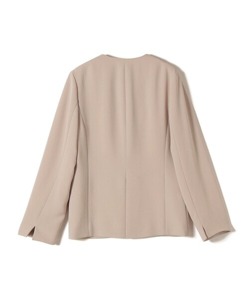 SHIPS(シップス)の「〈接触冷感 / UVカット〉Refinel カラーレス ジャケット(セレモニー対応可)(ノーカラージャケット・レディース・ベージュ系/アイボリー/ネイビー・40/38/36/34)」の22枚目の写真