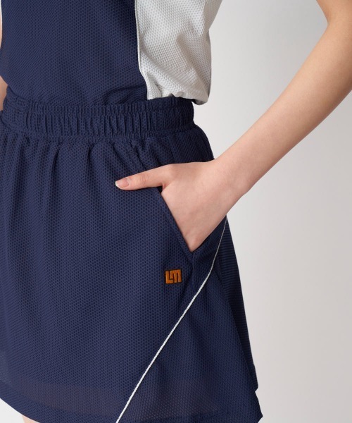 Loudmouth(ラウドマウス)の「LOUDMOUTH/ラウドマウス ゴルフウェア 吸汗速乾 UVカット メッシュリブ フレアスカート(スカート・レディース・ライトイエロー/オレンジ/ネイビー/ホワイト・S/M/L/LL)」の15枚目の写真