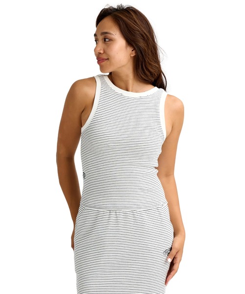 BILLABONG(ビラボン)の「BILLABONG ウィメンズ 2WAY STRIPED RIB TAN タンクトップ 【2026年春夏モデル】/ビラボンショート丈リブタンク(タンクトップ・レディース・ブラック/ホワイト・MEDIUM)」の4枚目の写真