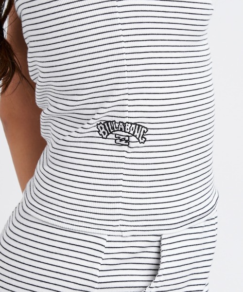 BILLABONG(ビラボン)の「BILLABONG ウィメンズ 2WAY STRIPED RIB TAN タンクトップ 【2026年春夏モデル】/ビラボンショート丈リブタンク(タンクトップ・レディース・ブラック/ホワイト・MEDIUM)」の6枚目の写真