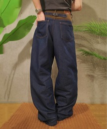 Zooodle（ズードル）の「Switching wide denim pants - 切替ワイドデニムパンツ -（デニムパンツ）」