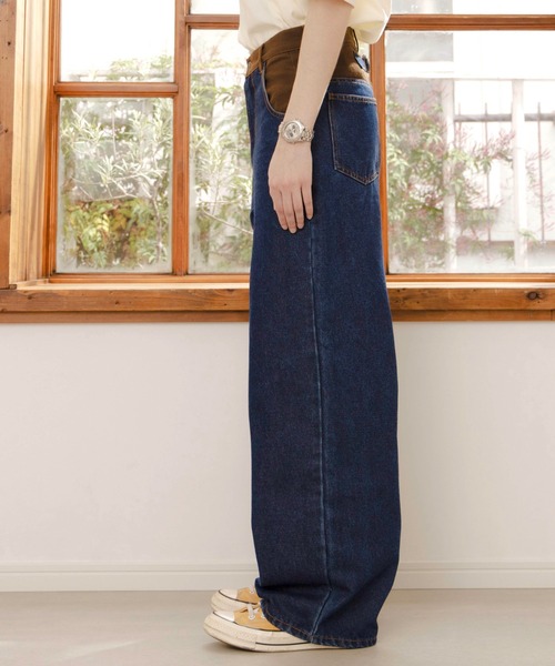Zooodle(ズードル)の「Switching wide denim pants - 切替ワイドデニムパンツ -(デニムパンツ・メンズ・インディゴブルー・MEDIUM/LARGE)」の8枚目の写真