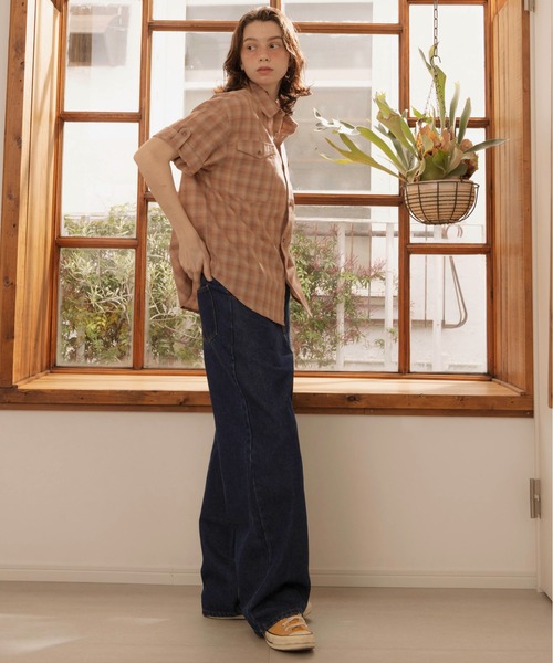 Zooodle(ズードル)の「Switching wide denim pants - 切替ワイドデニムパンツ -(デニムパンツ・メンズ・インディゴブルー・MEDIUM/LARGE)」の12枚目の写真