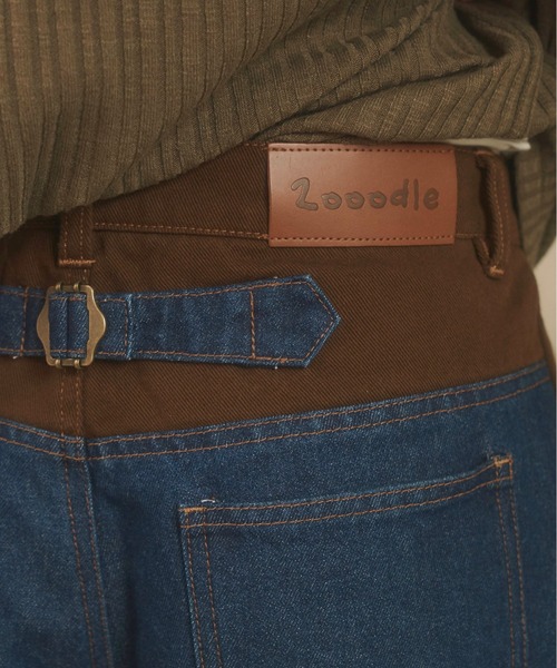 Zooodle(ズードル)の「Switching wide denim pants - 切替ワイドデニムパンツ -(デニムパンツ・メンズ・インディゴブルー・MEDIUM/LARGE)」の16枚目の写真