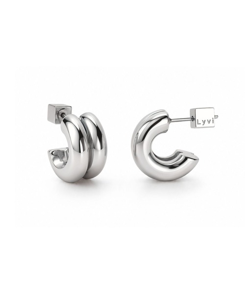 Lyvi(ライビィ)の「Dewy Bold Pierce / 金属アレルギー対応(ピアス(両耳用)・レディース・シルバー/ゴールド・FREE)」の9枚目の写真