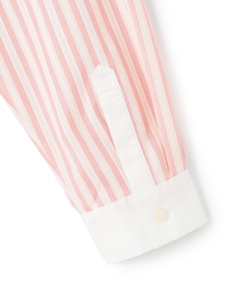 J.PRESS YORK STREET(ジェイプレスヨークストリート)の「【WOMEN】ピンタック バンドカラーストライプブラウス(シャツ/ブラウス・レディース・ベージュ系1/サックスブルー系1/ピンク系1/ブラック系1/ホワイト系・F)」の8枚目の写真