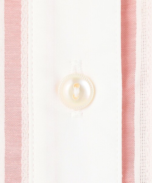 J.PRESS YORK STREET(ジェイプレスヨークストリート)の「【WOMEN】ピンタック バンドカラーストライプブラウス(シャツ/ブラウス・レディース・ベージュ系1/サックスブルー系1/ピンク系1/ブラック系1/ホワイト系・F)」の10枚目の写真