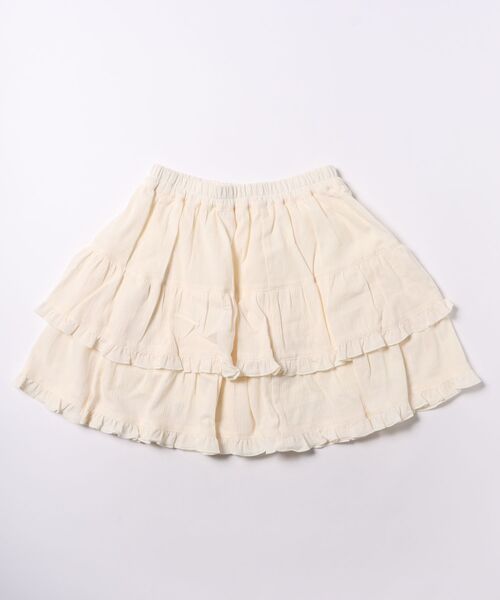 Honeys(ハニーズ)の「裏地パンツ付ティアードスカート(スカート・キッズ・ホワイト/アイボリー/ブラック・150cm/L/M/S)」の9枚目の写真