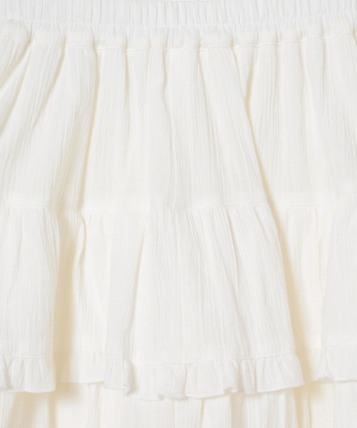 Honeys(ハニーズ)の「裏地パンツ付ティアードスカート(スカート・キッズ・ホワイト/アイボリー/ブラック・150cm/L/M/S)」の22枚目の写真