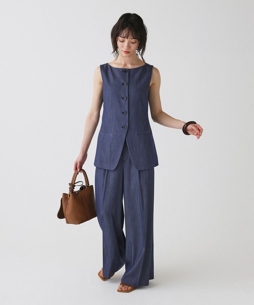 BABYLONE（バビロン）の「ソフトレーヨンデニムパンツ（その他パンツ・レディース・ブルー・36inch/34inch）」の5枚目の写真