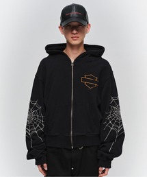 JIEDA（ジエダ）の「SPYDER-EMBROIDERED SLEEVE HOODIE（パーカー）」