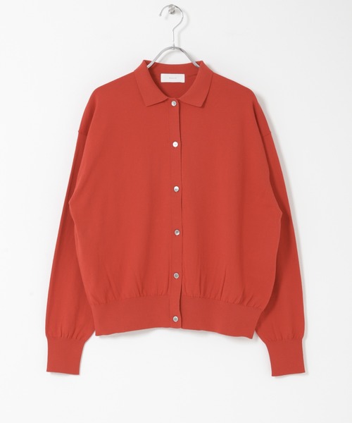 かぐれ(カグレ)の「コットンハイゲージポロニットカーディガン(カーディガン/ボレロ・レディース・レッド/ブラック・FREE)」の20枚目の写真