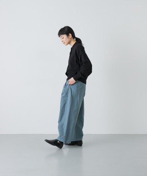 かぐれ(カグレ)の「コットンハイゲージポロニットカーディガン(カーディガン/ボレロ・レディース・レッド/ブラック・FREE)」の12枚目の写真