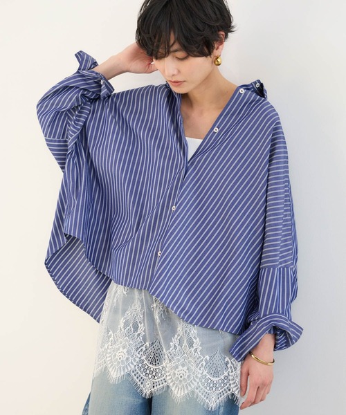 BARNYARDSTORM（バンヤードストーム）の「BARNYARDSTORM / サテンレースキャミ【『ネルソンさん』YouTubeご紹介アイテム】（キャミソール・レディース・ブラウン/ホワイト/ブラック/チャコールグレー/キャメル/ネイビー・FREE）」の16枚目の写真