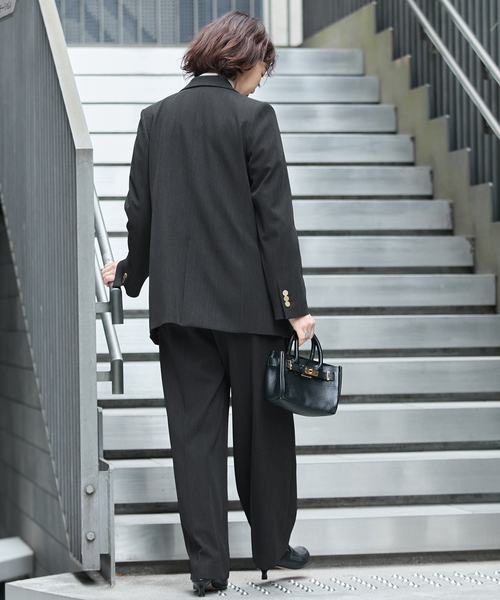 journal standard L'essage(ジャーナルスタンダードレサージュ)の「ヴィスポリギャバ パンツ(スラックス・レディース・グレー/ネイビー・36/34/38)」の11枚目の写真