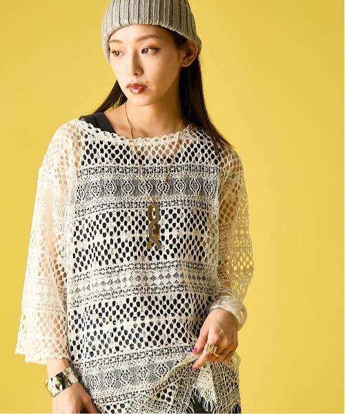 GEVS.（ジェイヴィス）の「星刺しゅうテレコタンクトップ＜大きいサイズ有＞GEVS.（キャミソール・レディース・オフホワイト/ブラック/ネイビー・M/L/LL/3L/4L/5L）」の19枚目の写真