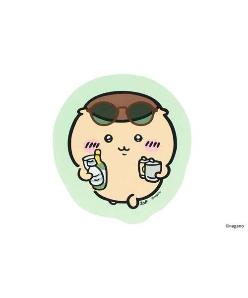 Zoff（ゾフ）の「Zoff｜ちいかわ【ダイカットクロス】ちいかわ うさぎ くりまんじゅう ハチワレ モモンガ｜メガネ・サングラス拭き 眼鏡クロス セリート スマホ拭き ユニセックス ギフト（メガネ・レディース・パープル/イエロー/ライトブルー/ライトピンク/グリーン・FREE）」の2枚目の写真