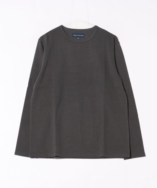 many men many mind(メニーメンメニーマインド)の「★many men many mind★デラヴェネップ 国産ロンT(Tシャツ/カットソー・メンズ・ネイビー/チャコールグレー・LARGE/MEDIUM)」の2枚目の写真