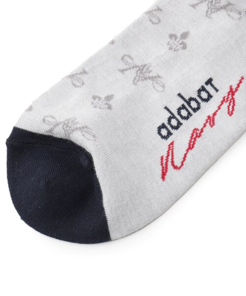 adabat（アダバット）の「【ADABAT NAVY】ポンポンショートソックス（ソックス/靴下・レディース・ライトグレー/ネイビー/ベージュ・00）」の7枚目の写真