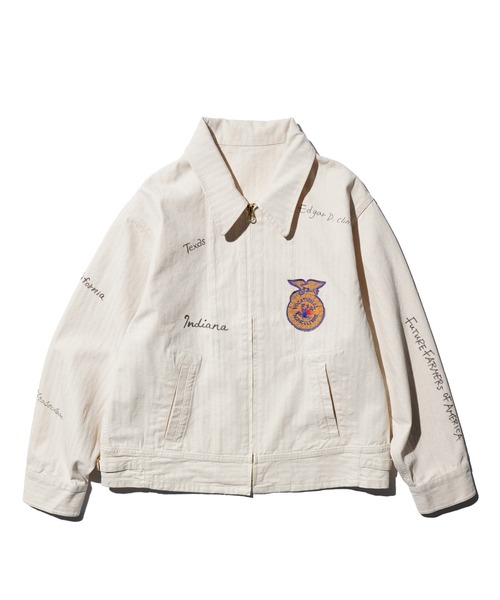 THRIFTY LOOK(スリフティールック)の「THRIFTY LOOK / スリフティールック HBT MEMORIAL FFA JACKET ヘリンボーンツイル メモリアル FFAジャケット(ブルゾン・メンズ・ナチュラル・SMALL/MEDIUM/LARGE)」の5枚目の写真