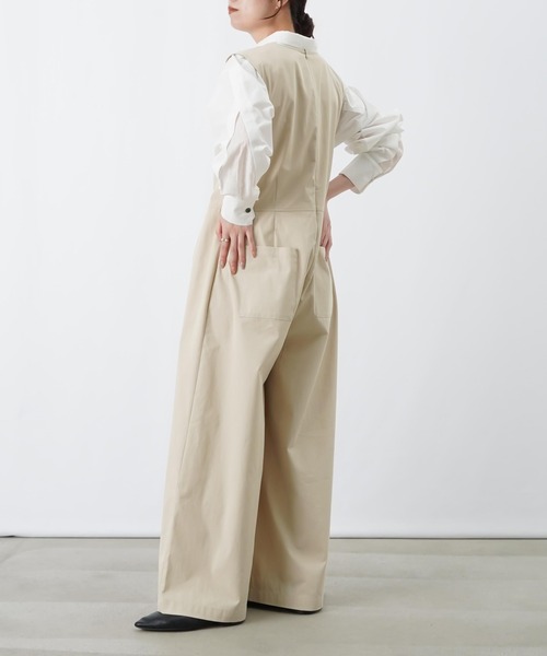 LUCA/LADY LUCK LUCA（ルカ/レディラックルカ）の「LC/LLL タックスカートライクサロペットパンツ（サロペット/オーバーオール・レディース・ライトベージュ/グレー・FREE）」の14枚目の写真