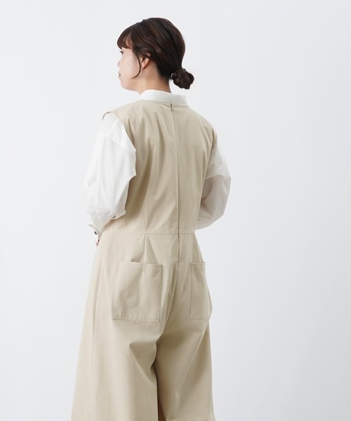 LUCA/LADY LUCK LUCA（ルカ/レディラックルカ）の「LC/LLL タックスカートライクサロペットパンツ（サロペット/オーバーオール・レディース・ライトベージュ/グレー・FREE）」の15枚目の写真